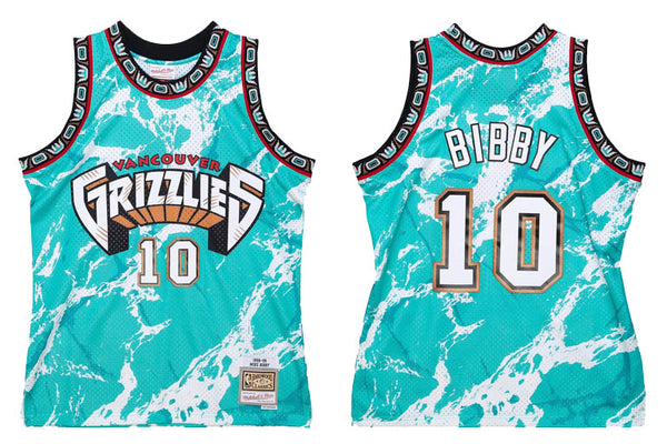 Vancouver Grizzlies #10 Bibby Marble Swingman Jersey