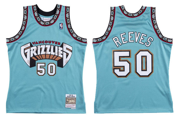 Mitchell & Ness Vancouver Grizzlies #50 Bryant Reeves white Swingman Jersey