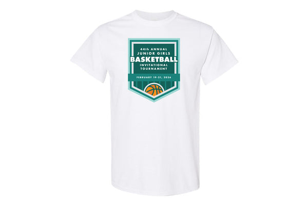 Junior Girls Basketball Invitational Tournament Tee With Team Names
