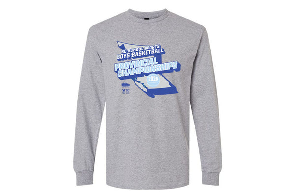 BC School Sports Boys Basketball Provincial Championships Long Sleeve Tee