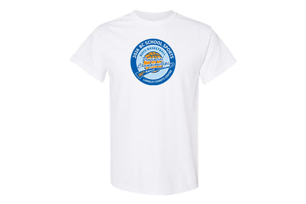 BC School Sports Boys Basketball Provincial Championships Tee With Team Names