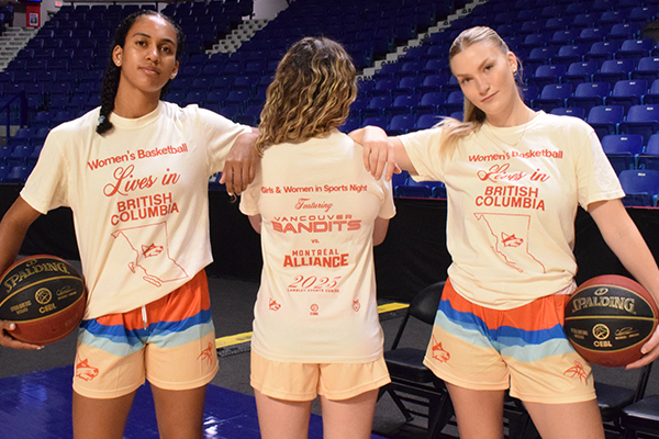 Vancouver Bandits 'Women's Basketball Lives in BC' T-Shirt